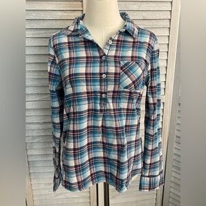 Prana Long Sleeve Button Down Shirt Women's Size M